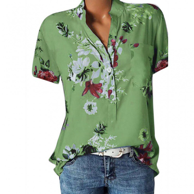 Men's Short-sleeved 3D Digital Printing Shirt